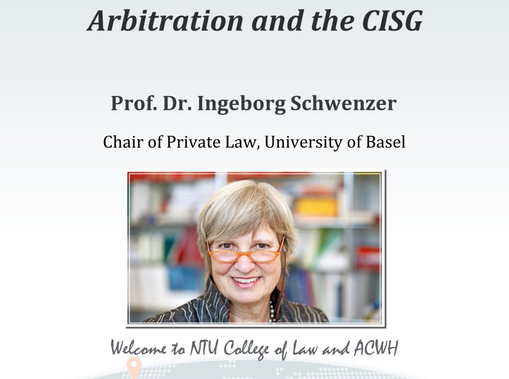 Speech by Prof. Ingeborg Schwenzer