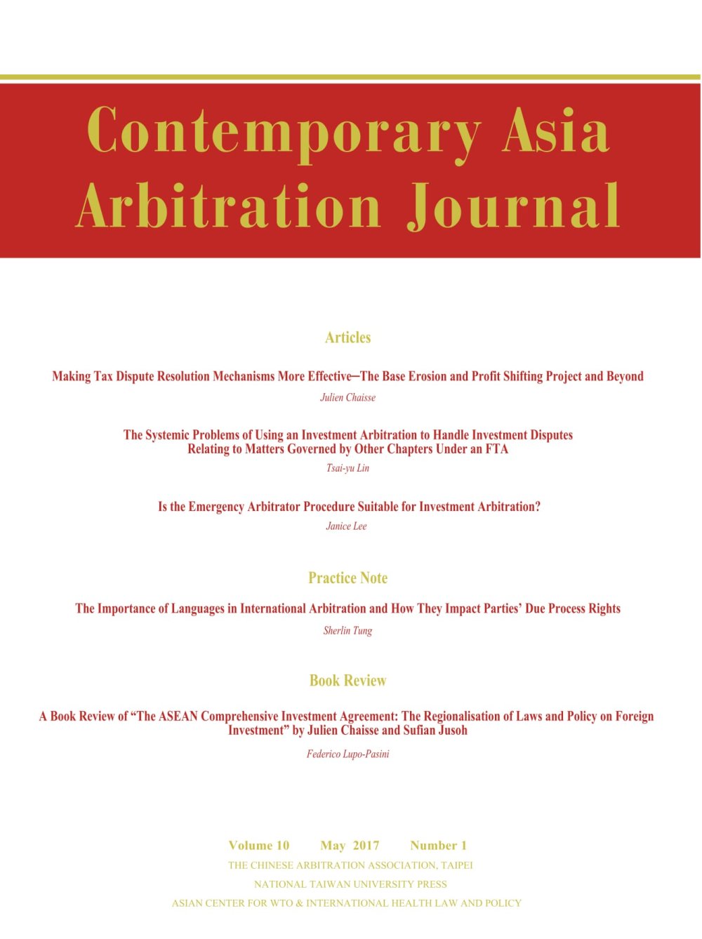 CAAJ Vol. 10.1