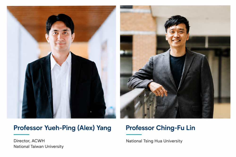 WTO Adds ACWH’s Director, Prof. Yueh-Ping (Alex) Yang, and Member, Prof. Ching-Fu Lin, to the Indicative List of Governmental and Non-Governmental Panelists
